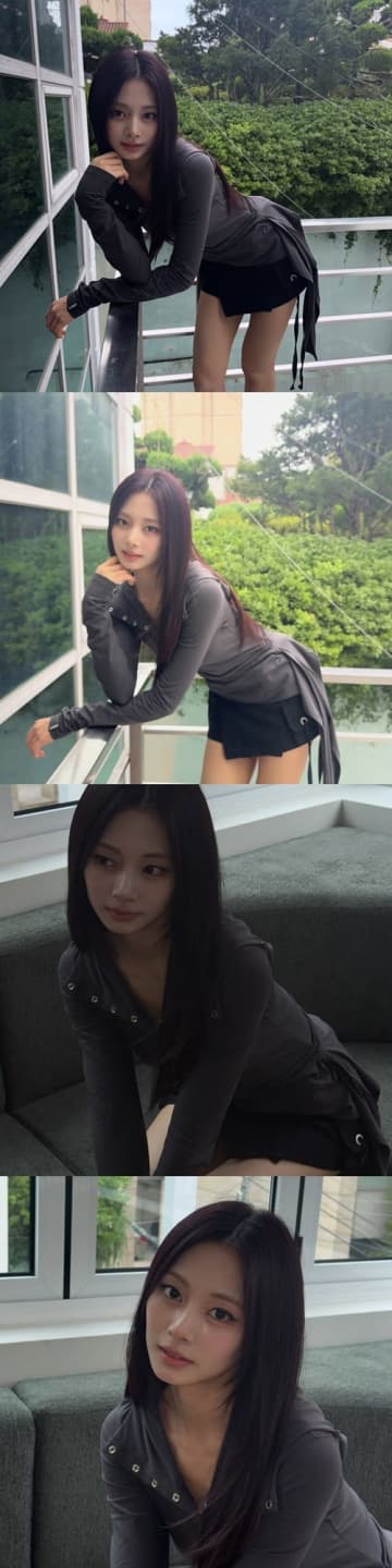 TWICE・ツウィ、ミニスカ姿で誘惑ポーズ！“危険な美貌”にファン悶絶「気絶する」【PHOTO】