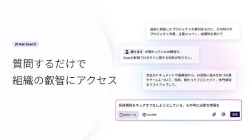 ソニーネットワークコミュニケーションズ、組織内の知見を人と関連付けて蓄積するAIナレッジサービス「Shpica」