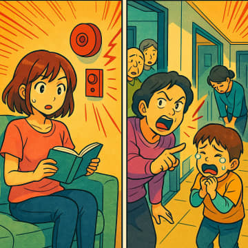 「非常ベルに触ったのはお宅でしょ」と疑われた私。だが押していたのは隣人の子供だった【短編小説】