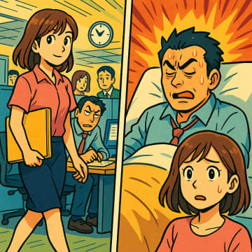 同僚に「早く帰るなんてやる気ない」と言われた私。数年後、過労で倒れたのはその人だった【短編小説】