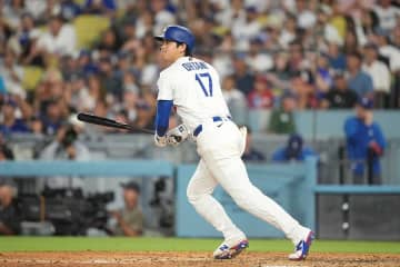 大谷翔平、爆速184キロ二塁打にLA放送席衝撃「打球が速すぎて…」　その後生還で145得点ペースに