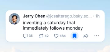 Bluesky、投稿のブックマーク機能を追加