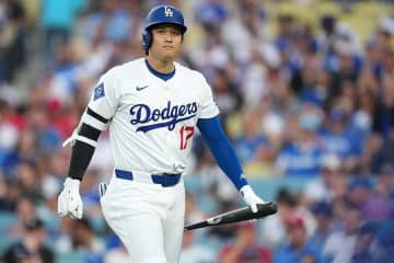 大谷翔平、メジャー8年目でキャリアハイ更新　四球数が「97」に　21年エンゼルス時代の96個を超える