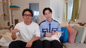 サンシャイン池崎が預かる保護猫・ブルボンのもとに“猫マスター”岩井勇気が訪問！わずかな時間でまさかの反応が