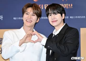 【PHOTO】SUPER JUNIOR キュヒョン&パク・ウンテ、ミュージカル映画「フランケンシュタイン」記者懇談会に出席