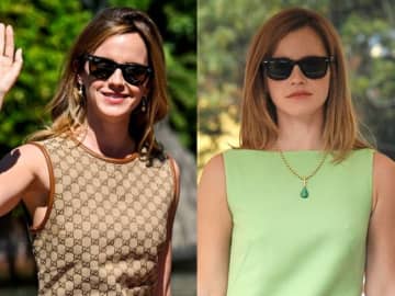 エマ・ワトソン、グッチ＆グリーンのミニドレスで初参加のヴェネチアを魅了