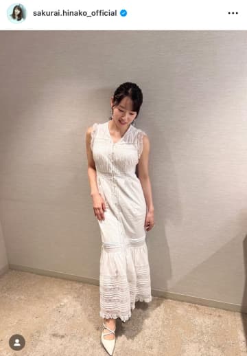 透明感が限界突破…！桜井日奈子、純白のノースリーブ姿はもはや女神。「めっちゃ綺麗可愛い」と語彙力を失うファン続出