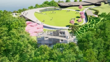 東名 浜名湖SA、常設の立体迷路やドッグランなど複合型レジャー施設新設。2026年夏