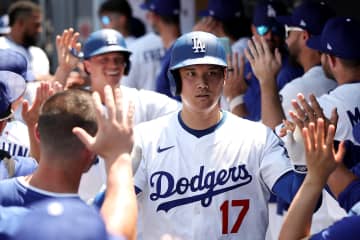 大谷翔平はタイムリーで４戦連続安打、ドジャース快勝で３連勝！ パドレスとのゲーム差は「２」に広がる