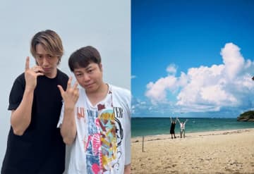 ノンスタ井上、NEWS小山慶一郎とのキメポーズショットに自虐
