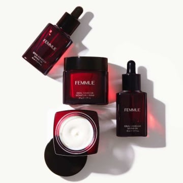 FEMMUEの最高峰エイジングケア♡カメリア由来の新オイル＆クリーム