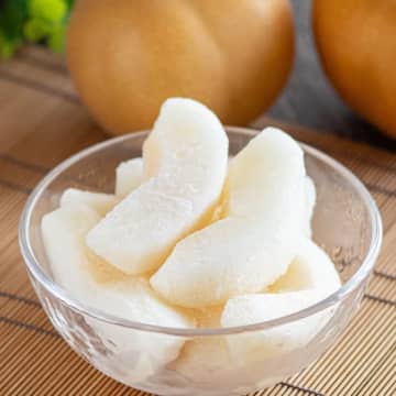 【もう梨はそのまま食べないで！】「一口食べてハマった」コレするだけで極上スイーツ！？今すぐ試したい簡単レシピ