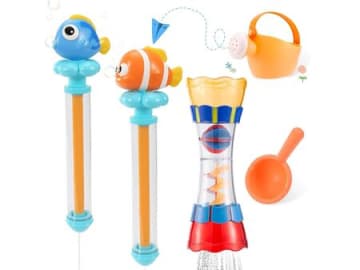 毎日のお風呂がワクワクに変わる【お風呂用おもちゃ】をAmazonタイムセールでチェック！水あそびデビューにも♡