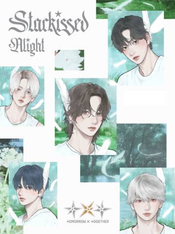 TXT、日本AL『Starkissed』で“少女漫画の主人公”に?!人気漫画家描き下ろしイラスト公開