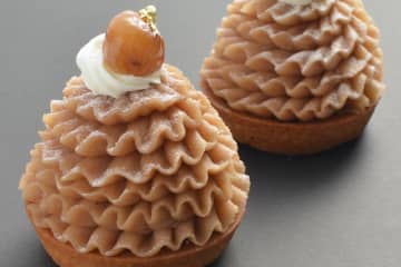 フレデリック・カッセルのマロンスイーツ、カシス香るモンブラン＆ごろっと栗入りサクサク焼き菓子