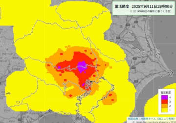 【速報】埼玉南部に大雨警報　東京に大雨・洪水警報　浸水、竜巻、落雷に警戒〈更新〉