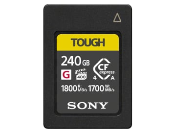 ソニー、CFexpress 4.0 Type A「CEA-G」に低容量版　240GBから　頑強なTOUGH仕様は踏襲