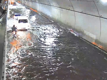 【国道357号】東京港トンネル内で道路冠水 通行止めは3時間半強ぶりすべて解除（11日19:25現在）