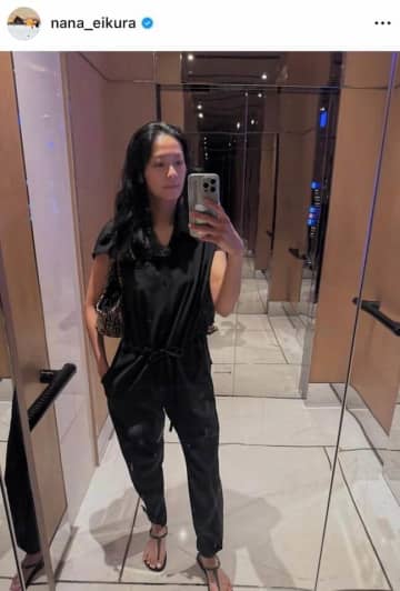 榮倉奈々37歳、背中ざっくり黒ドレス姿で圧倒的美しさ　すらり神スタイルに「綺麗すぎる」「かっこいい」