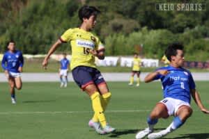p【ソッカー（男子）】４失点で完敗　全国大会の厳しさを痛感／第４９回総理大臣杯全日本大学サッカートーナメント１回戦　VS京都産業大学/p