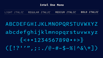 Intelが開発したフォント「Intel One Mono」、目が悪くても読みやすいコーディング向けフォント／見分けにくい「I・i」などはやや誇張ぎみ、商用利用や改変、組み込みなども可能【レビュー】