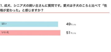 【調査】子犬のころと比べ「愛犬の性格が変わった」と感じる？　成長するにつれ見られる変化、注意したい事例を獣医師が解説