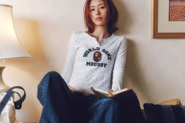 マウジー×ア ベイシング エイプ「エイプ ヘッド」配したTシャツ＆デニム、カモ柄ランジェリーも