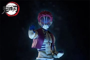 「鬼滅の刃」より「猗窩座」アクションフィギュアが再販！戦闘時に見せる狂気的な“嗤い顔”や、“破壊殺・羅針”プレートなど付属