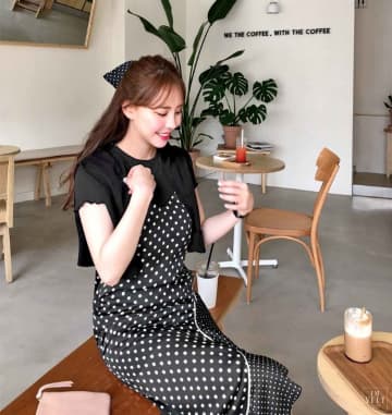 さらりと着こなしてオシャレ度UP♡ 注目のポルカドット柄ワンピース
