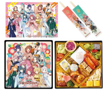 「学マス」花海咲季、月村手毬、藤田ことねらの振り袖が可愛すぎ♪ アイドル候補生たちと新年を迎えよう！初コラボのおせち登場
