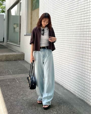 【ユニクロ】穿くだけでシャレ見え♡「カーブジーンズ」