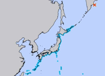 カムチャツカ半島付近でM7．5の地震　日本の沿岸で海面変動の可能性