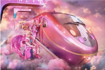 全貌明らかに！超ド派手な京都 梅小路の実車「サンダバ」レストラン、9月20日オープン