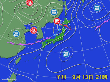 北海道　雨の降り方や強風に注意