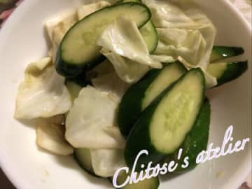 余っためんつゆで簡単【浅漬け】