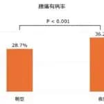 夜型人間は朝型より腰痛になりやすい　藤田医科大学が発見