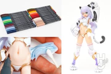お手軽にプラモデル塗装ができる「ピグメントブラッシュペン」でドゥルガーI 〈キャットアーマーVer.〉をよりかわいくメイクアップ！【ピグメントブラッシュペン／第1回目：ガールズプラモ編】