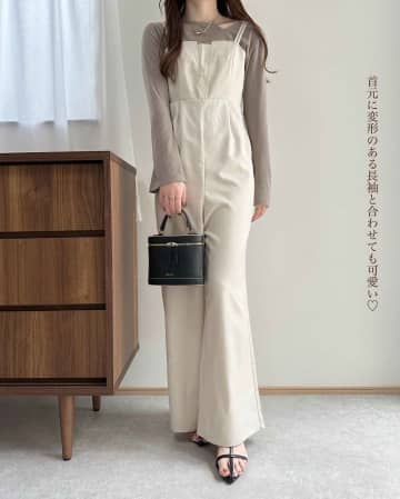【しまむらの淡色】夏 → 秋に着回せる！「オールインワン」