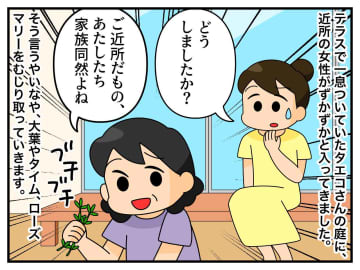 庭に入るなり「あたしたち家族同然よね」ご近所さんが勝手に収穫！ さらに『厚かましい要求』までしてきて