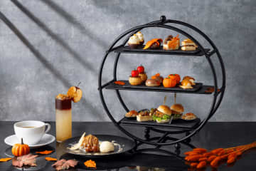 栗、芋、かぼちゃなど実りの秋を楽しめるアフタヌーンティー