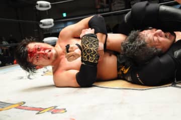 【大日本】橋本大地が石川修司を絞め落とし世界ストロングヘビー級王座V3！次期挑戦者に大門寺崇を指名！