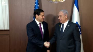 米国務長官がイスラエル・ネタニヤフ氏と会談　アラブ諸国は緊急首脳会議
