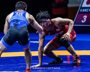 ＜レスリング＞【写真集】2025年世界選手権／男子フリースタイル79kg級・神谷龍之介（日体大）