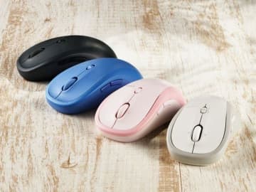 エレコム、静音スイッチ採用の左右対称型ワイヤレスマウス