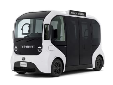 トヨタ、次世代モビリティ「e-Palette」発売　朝晩はシャトルバス、昼はキッチンカー