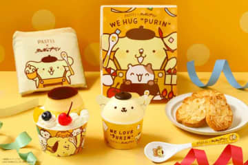 「ポムポムプリン」がまるごとプリンに！「パステル」との大好評コラボ商品が再登場！　新作ラスクや9月限定デザインプリンも新発売