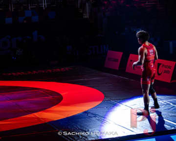 ＜レスリング＞【写真集】2025年世界選手権／男子フリースタイル74kg級・高橋海大（日体大）－1回戦～準決勝