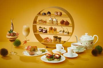 大阪ステーションホテル“丹波栗”主役の秋アフタヌーンティー、ほくほく栗×とろけるモンブランパフェ