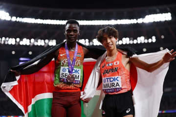 三浦龍司と接触で物議…17歳ケニア選手が言及「避けようと思ったら…」　レース後は称え合い「ミウラは僕の友達だ」【東京世界陸上】