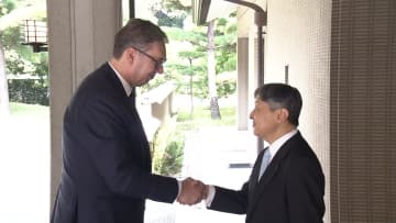 天皇陛下、セルビア大統領と懇談　元サッカー選手ストイコビッチ氏のことなど話題に　大阪・関西万博で来日中